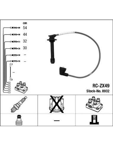 Juego de cables de encendido Ngk 8932 - RC-ZX49 NGKJGO.CABLES