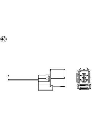 Sonda Lambda Ngk 95100 - OZA686-EE15 NGK Sonda L.Auto Universal
