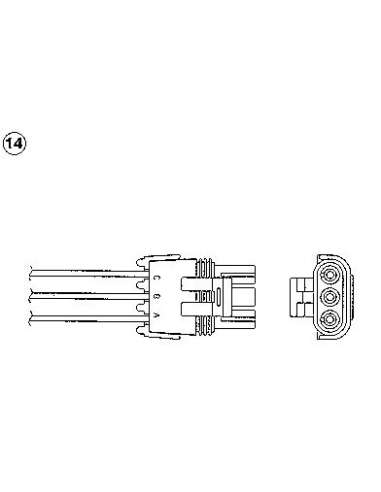 Sonda Lambda Ngk 96121 - OZA721-EE38 Sondas L. NGK Universal