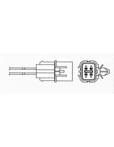 Sonda Lambda Ngk 96344 - OZA629-W7 NGKSONDA LAMBDA AU Universal