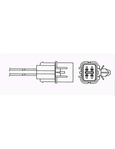 Sonda Lambda Ngk 96344 - OZA629-W7 NGKSONDA LAMBDA AU Universal