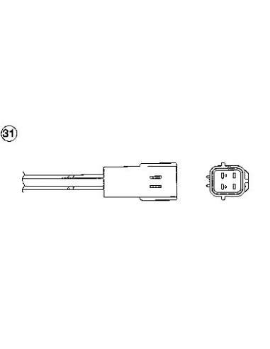 Sonda Lambda Ngk 96464 - OZA702-EE1 NGK Sonda L.Auto Universal