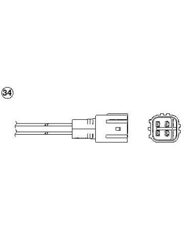 Sonda Lambda Ngk 96533 - OZA693-EE3 NGK Sonda L.Auto Universal