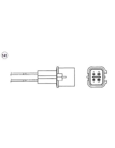 Sonda Lambda Ngk 97059 - OZA668-EE28 NGKSONDA LAMBDA