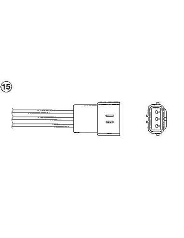 Sonda Lambda Ngk 97549 - OZA721-EE27 NGKSONDA LAMBDA