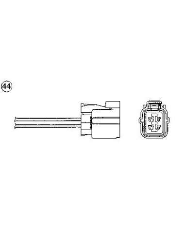 Sonda Lambda Ngk 97552 - OZA457-EE28 NGKSONDA LAMBDA