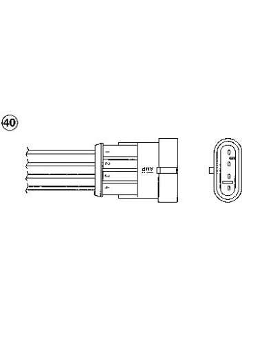 Sonda Lambda Ngk 97655 - OZA690-EE1 NGK Sonda L.Auto
