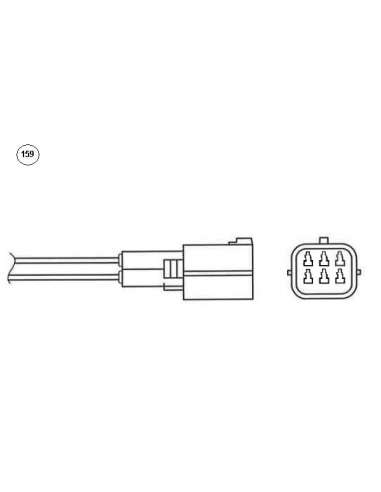 Sonda Lambda Ngk 97682 - LZA07-MD24 NGKSONDA LAMBDA A