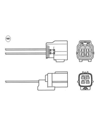 Sonda Lambda Ngk 97901 - LZA07-MD27 NGKSONDA LAMBDA A