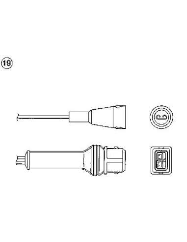 Sonda Lambda Ngk 97952 - OZA721-EE18 Sondas L. NGK
