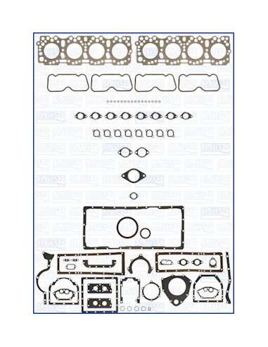 Juego completo de juntas, motor Ajusa 50013500 - JUEGO COMPLETO PERKINS- M. FIBERMAX