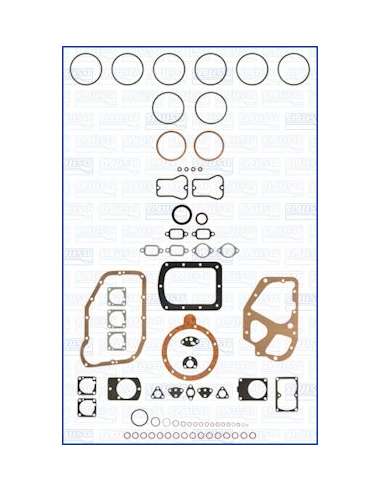 Juego completo de juntas, motor Ajusa 50028300 - JUEGO COMPLETO LOMBARDINI FIBERMAX