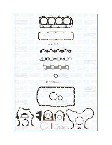 Juego completo de juntas, motor Ajusa 50041100 - JUEGO COMPLETO FORD-INDUST FIBERMAX