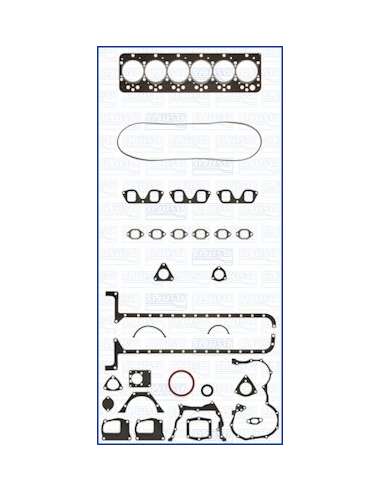 Juego completo de juntas, motor Ajusa 50046300 - JUEGO COMPLETO FIAT-TRACTO FIBERMAX
