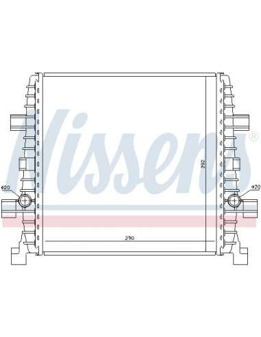Refrigerador baja temperatura, aire de admisión Nissens 60358 - NISSENS RADIADOR AUDI Q7 4L BEHR HELLA SERVICE  PREMIUM ...