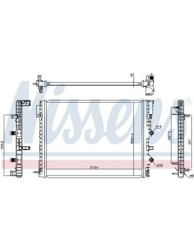 Refrigerador baja temperatura, aire de admisión Nissens 606217 - NISSENS RADIADOR RENAULT TWI BEHR HELLA SERVICE  PREMIU...