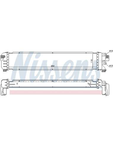 Refrigerador baja temperatura, aire de admisión Nissens 627043 - NISSENS MERCEDES C-CLASS W 2 BEHR HELLA SERVICE  PREMIU...