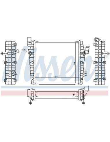 Refrigerador baja temperatura, aire de admisión Nissens 65320 - NISSENS RADIADOR PORSCHE CAYE BEHR HELLA SERVICE  PREMIU...