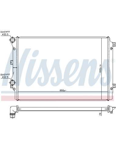 Refrigerador baja temperatura, aire de admisión Nissens 65339 - NISSENS RADIADOR VOLKSWAGEN J BEHR HELLA SERVICE  PREMIU...