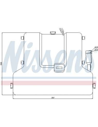 Radiador de calefacción Nissens 71903 - RADIADOR NISSENS