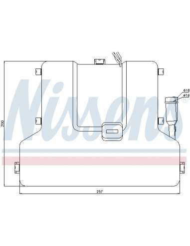 Radiador de calefacción Nissens 71904 - NISSENS HEATER TENERE C 24V