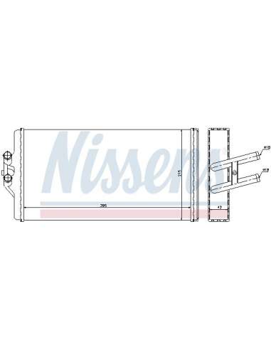 Radiador de calefacción Nissens 72005 - NISSENS CALENTADOR MERCEDES N