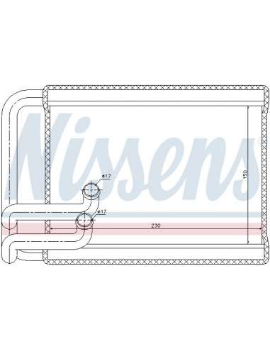 Radiador de calefacción Nissens 77533 - RADIADOR NISSENS