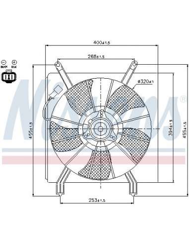 Ventilador, refrigeración del motor Nissens 85048 - NISSENS VENTILADOR HONDA CR-V MEYLE-ORIGINAL Quality