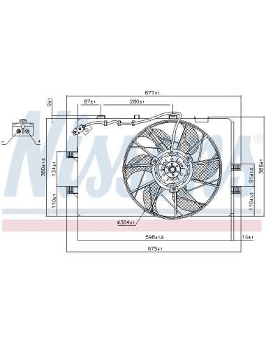 Ventilador, refrigeración del motor Nissens 85079 - NISSENS MERCEDES A-CLASS 97- MEYLE-ORIGINAL Quality