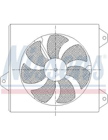 Ventilador, refrigeración del motor Nissens 85099 - NISSENS TOYOTA CAMRY 96- MEYLE-ORIGINAL Quality