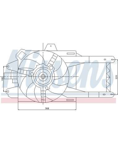 Ventilador, refrigeración del motor Nissens 85118 - NISSENS LANCIA YAC 00- MEYLE-ORIGINAL Quality