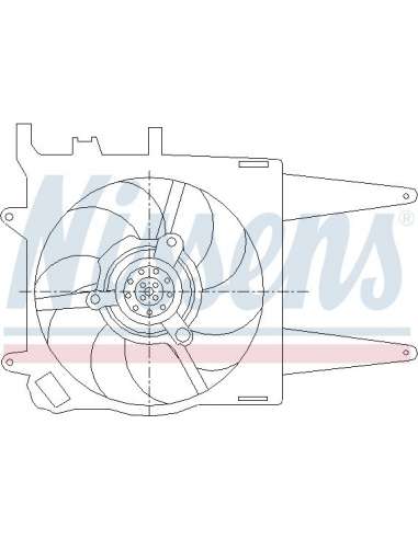 Ventilador, refrigeración del motor Nissens 85432 - NISSENS VENTILADOR FIAT PALIO