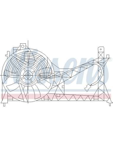 Ventilador, condensador del aire acondicionado Nissens 85445 - NISSENS VENTILADOR ROVER 45