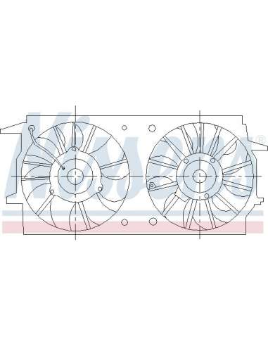 Ventilador, refrigeración del motor Nissens 85461 - NISSENS VENTILADOR BUICK SKYL