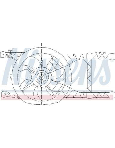 Ventilador, refrigeración del motor Nissens 85485 - NISSENS VENTILADOR RENAULT LA