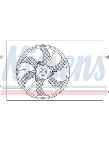 Ventilador, refrigeración del motor Nissens 85593 - NISSENS VENTILADOR SMART FORF