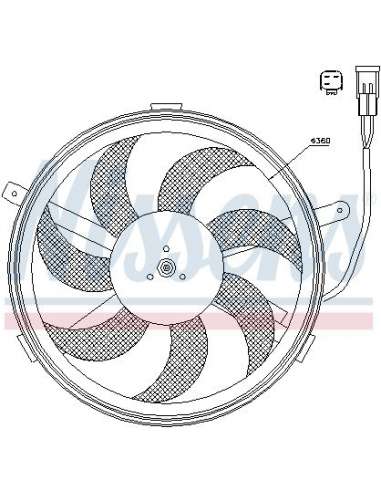 Ventilador, refrigeración del motor Nissens 85631 - NISSENS VENTILADOR MINI MINI