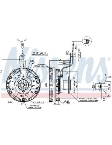 Embrague, ventilador del radiador Nissens 86079 - NISSENS EMBRAG. VENTIL. MAN F