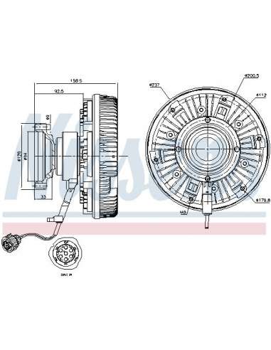 Embrague, ventilador del radiador Nissens 86094 - NISSENS EMBRAG. VENTIL. VOLVO