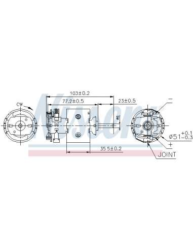 Motor eléctrico, ventilador habitáculo Nissens 87097 - NISSENS SOPLADOR MERCEDES SPR MEYLE-ORIGINAL Quality