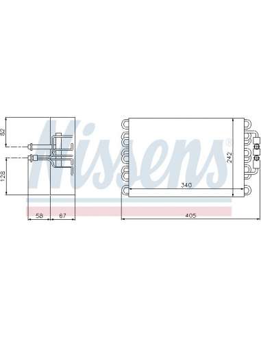 Evaporador, aire acondicionado Nissens 92063 - NISSENS EVAPORADOR MERCEDES C