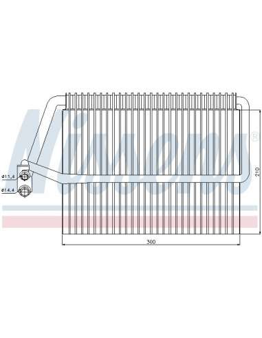 Evaporador, aire acondicionado Nissens 92162 - NISSENS EVAPORADOR MERCEDES E