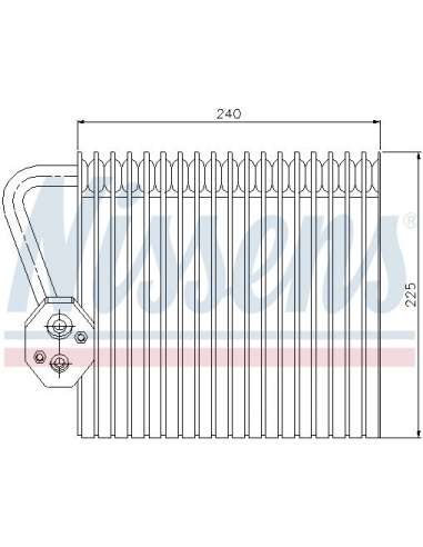 Evaporador, aire acondicionado Nissens 92167 - NISSENS EVAPORADOR RENAULT ME