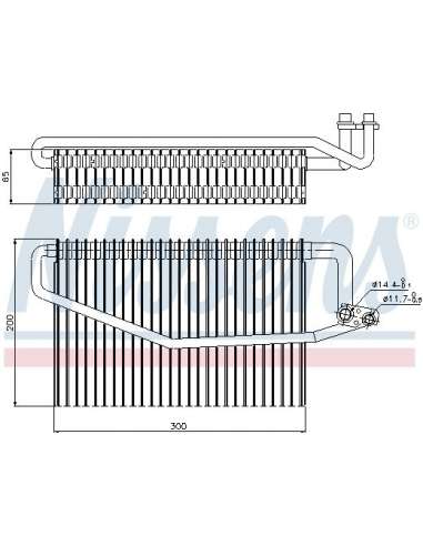 Evaporador, aire acondicionado Nissens 92173 - NISSENS EVAPORADOR MERCEDES G