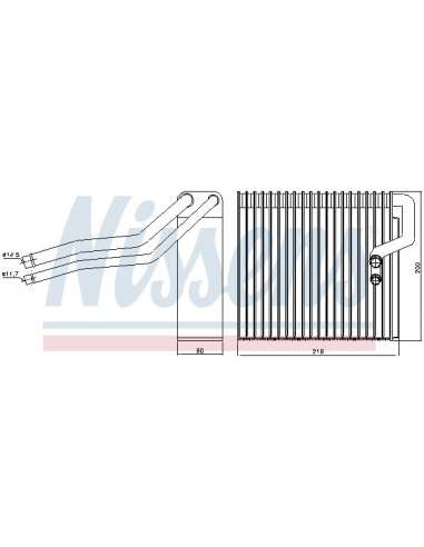 Evaporador, aire acondicionado Nissens 92184 - NISSENS EVAPORADOR MERCEDES A