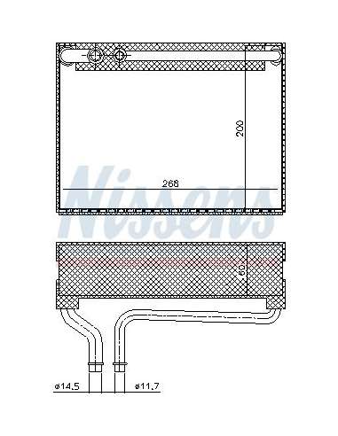 Evaporador, aire acondicionado Nissens 92186 - NISSENS EVAPORADOR PEUGEOT 20