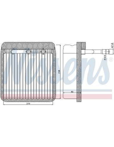 Evaporador, aire acondicionado Nissens 92193 - NISSENS EVAPORADOR FORD FOCUS