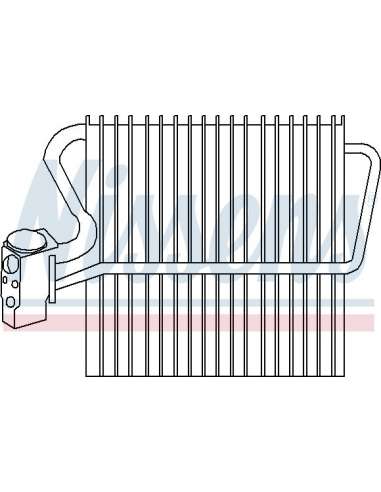 Evaporador, aire acondicionado Nissens 92197 - NISSENS RENAULT TWINGO 97-