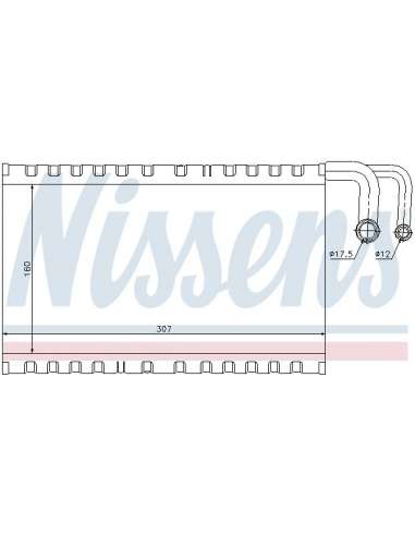 Evaporador, aire acondicionado Nissens 92235 - NISSENS EVAPORADOR BMW 5 E60-