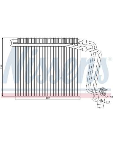 Evaporador, aire acondicionado Nissens 92248 - NISSENS EVAPORADOR MERCEDES V